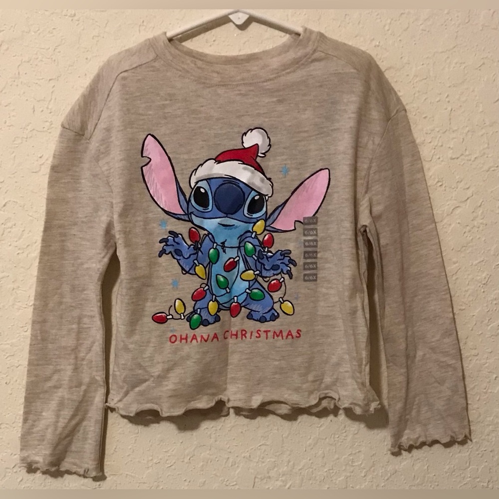 NEW - Disney Stitch Christmas Ruffle Shirt